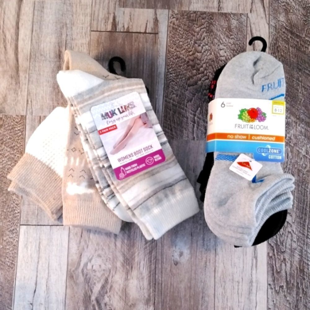 Womens 2 Pkgs Socks